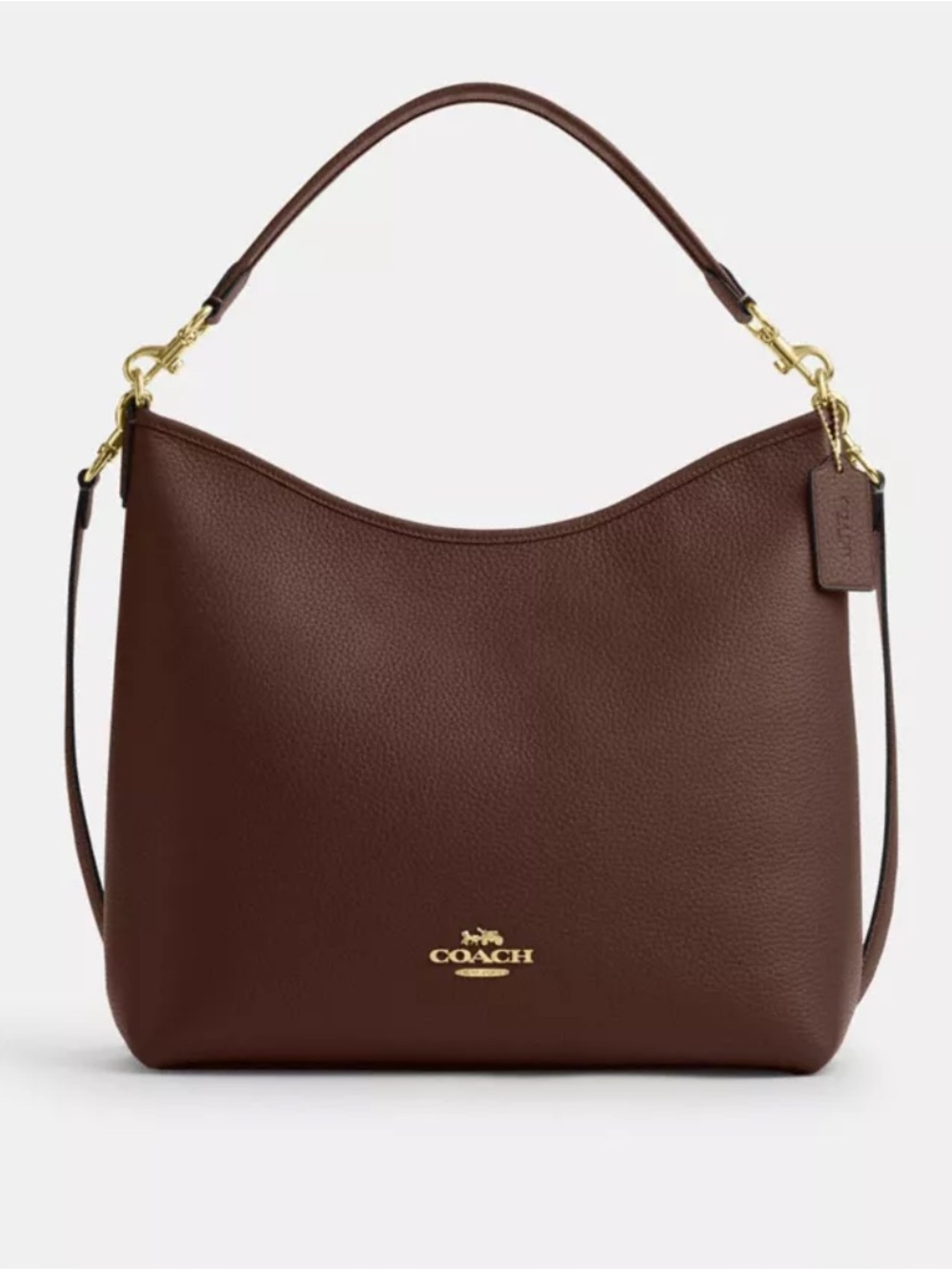Coach Laurel Large Shoulder Bag - Maple - Pebbled Leather